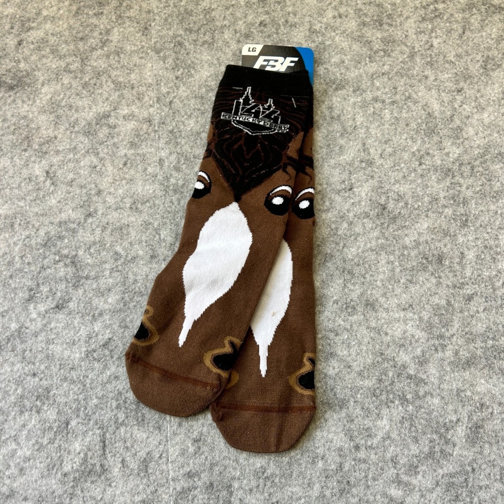 New Kentucky Derby 144 Funny Cartoon Horse Socks Adult Large FBF